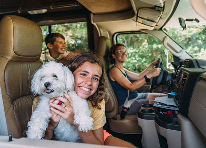 MBA customers with motorhome rental insurance